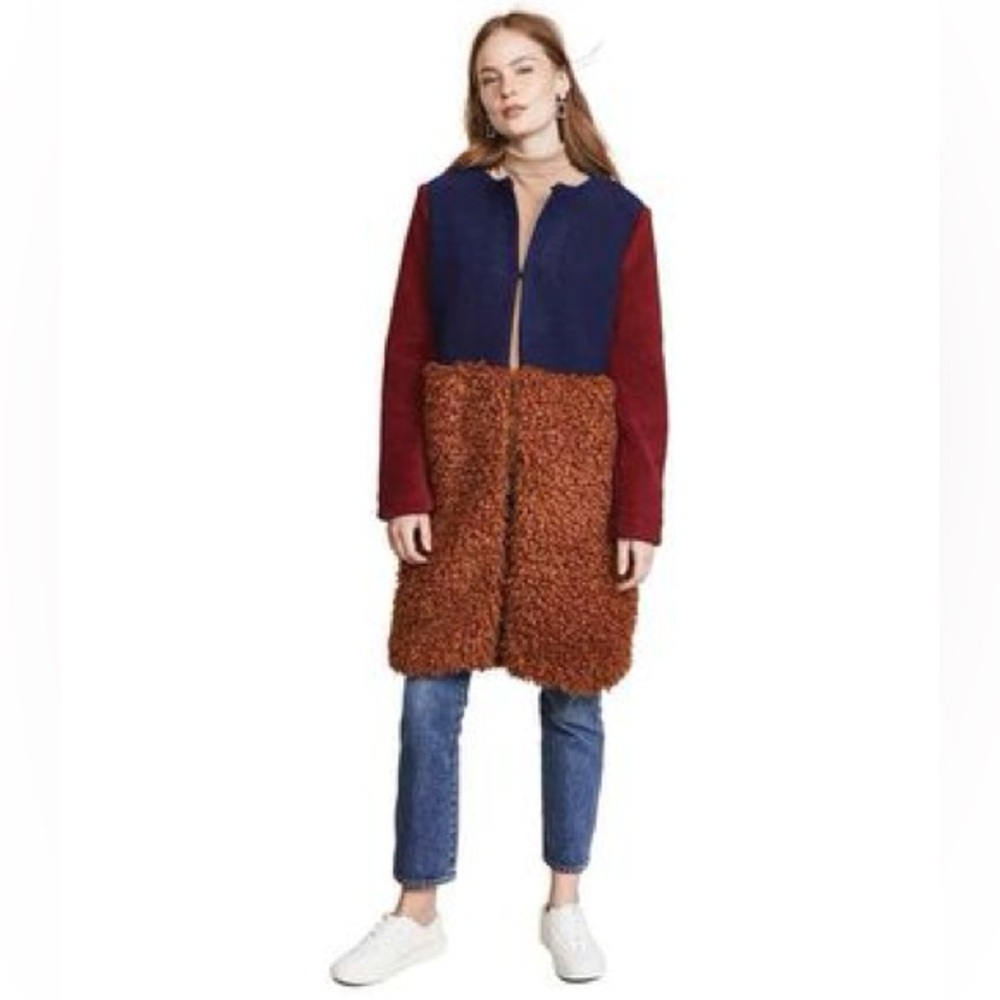 Colorblock teddybear coat - Picture 12 of 13